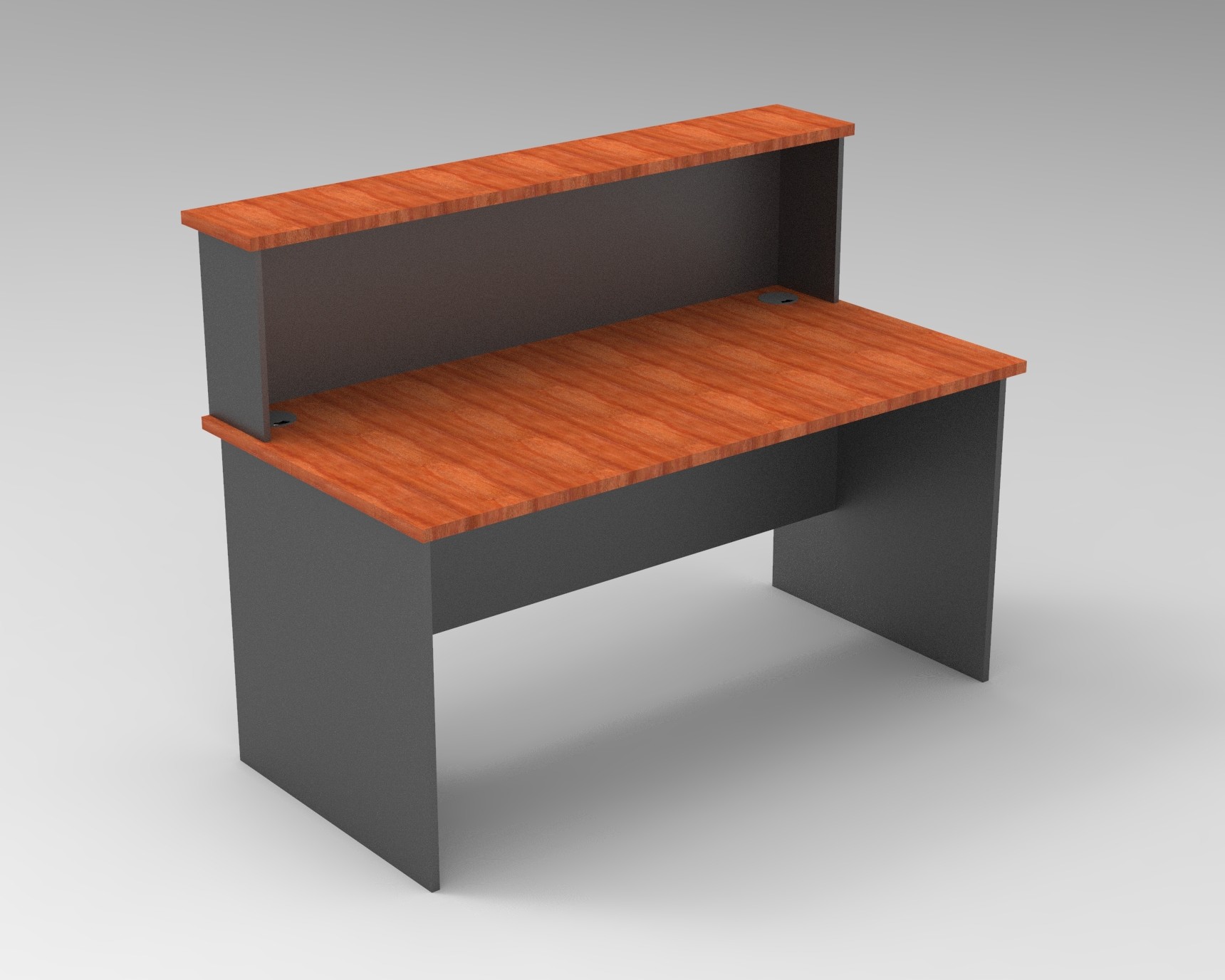 Rapid Worker Straight Desk - With Reception Hob